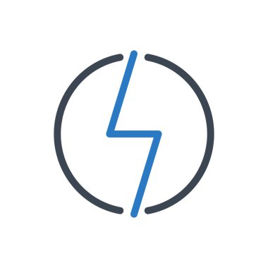 güç vektörü renk simgesi