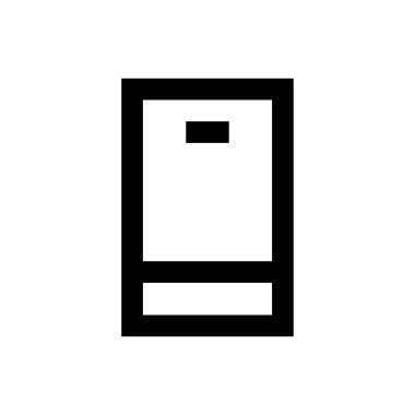 telefon vektörü ince çizgi simgesi