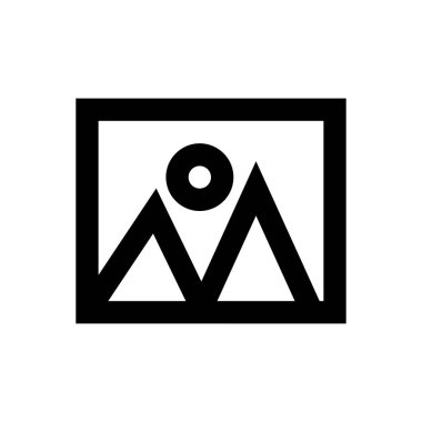 fotoğraf vektörü ince çizgi simgesi