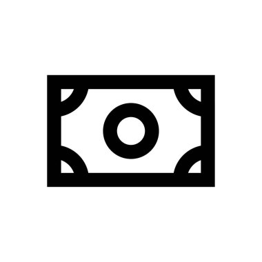 para vektörü ince çizgi simgesi