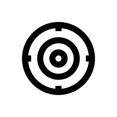 hedef vektör ince çizgi simgesi