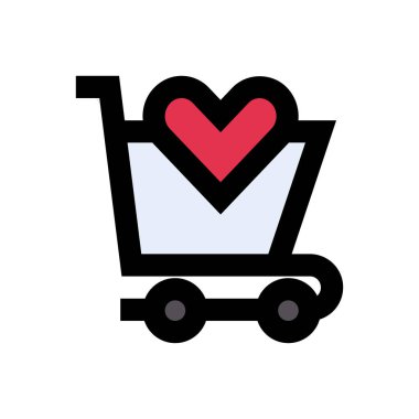 vektör düz renk simgesi gibi