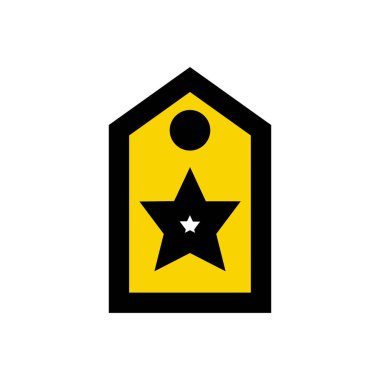 etiket vektörü düz renk simgesi