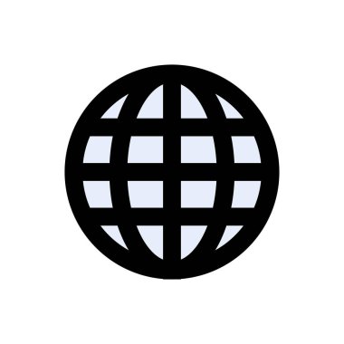 tarayıcı vektörü düz renk simgesi