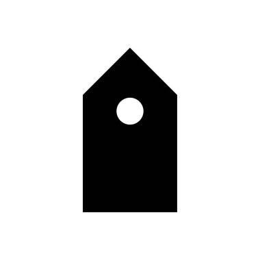 etiket vektör düz simgesi