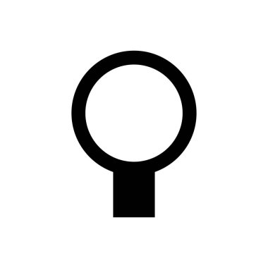 Büyüteç vektör glifleri düz simge