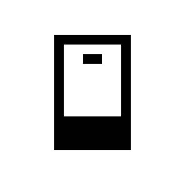 telefon vektörü simgesi düz simgesi