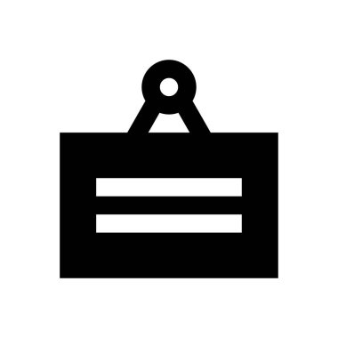 etiket vektör düz simgesi