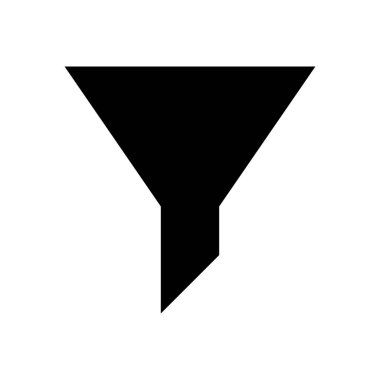 vektör düz simgesini sırala