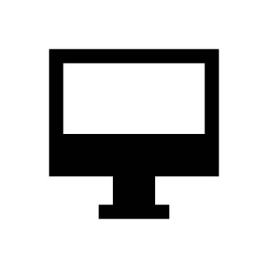 ekran vektörü düz simgesi