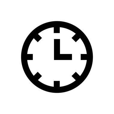 saat vektör düz simgesi