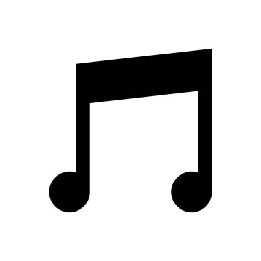 Melodi vektörü düz simge