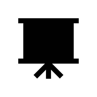 sunum vektörü düz simgesi