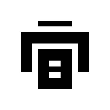 faks vektörü düz simgesi