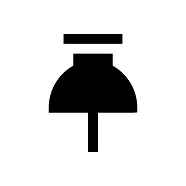 Pin vektör düz simgesini it