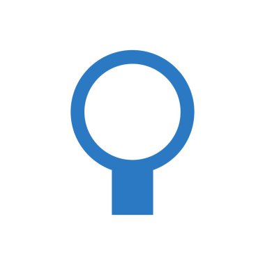 Büyüteç vektör kabartma renk simgesi