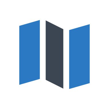 konum vektör renk simgesi