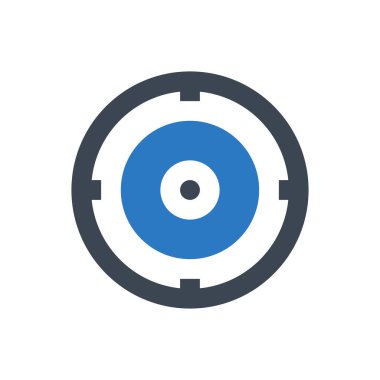 hedef vektör renk simgesi