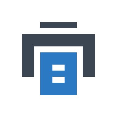 faks vektörü renk simgesi