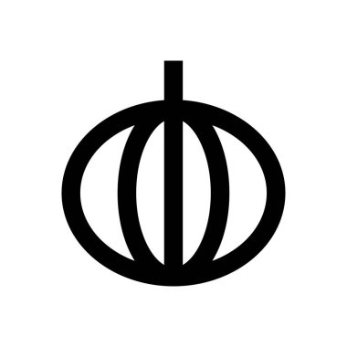 sebze vektörü ince çizgi simgesi