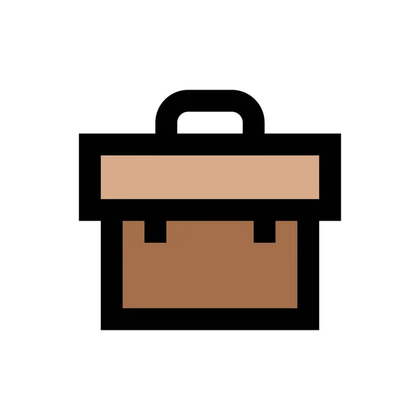 Vector Cartera Icono Color Plano — Vector de stock