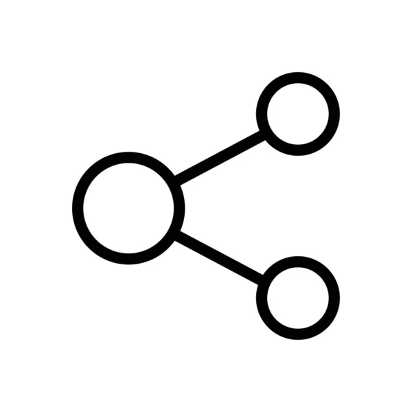 Network Vector Thin Line Icon — Stock Vector