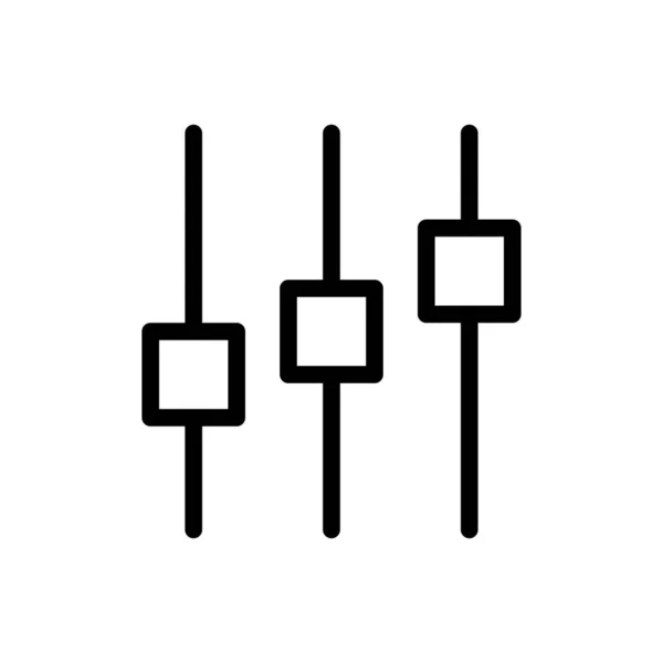 Control Vector Delgada Línea Icono — Archivo Imágenes Vectoriales