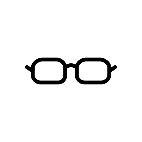 Gafas Vector Delgada Línea Icono — Archivo Imágenes Vectoriales