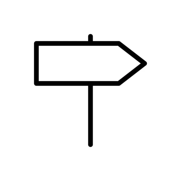 Board Vektor Thin Line Symbol — Stockvektor