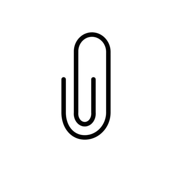 Vektor Glyphen Flaches Symbol Anhängen — Stockvektor