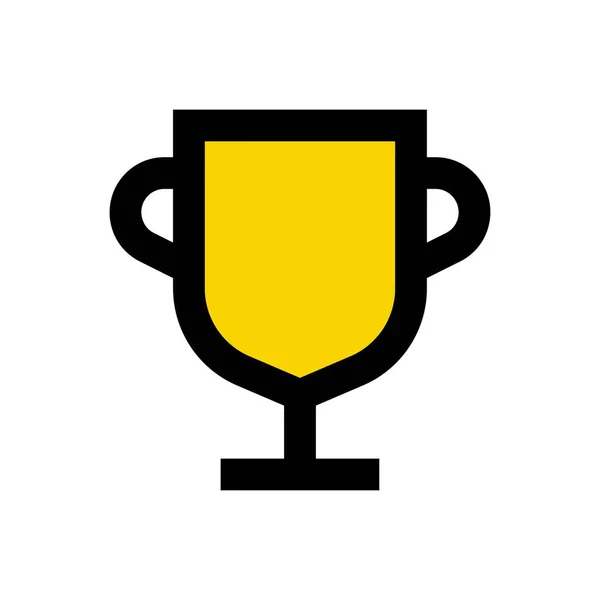 Award Vector Flat Color Icon — Stock Vector