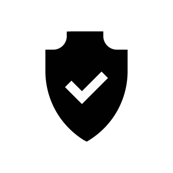 Protection Vector Glyph Flat Icon — 스톡 벡터