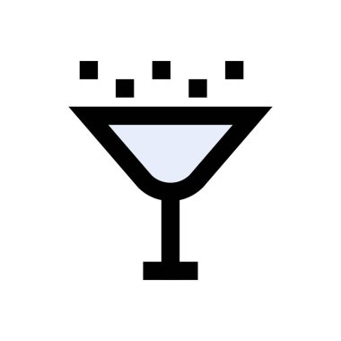 içecek vektörü düz renk simgesi