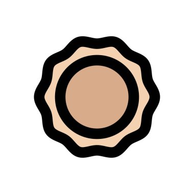 bisküvi vektörü düz renk simgesi