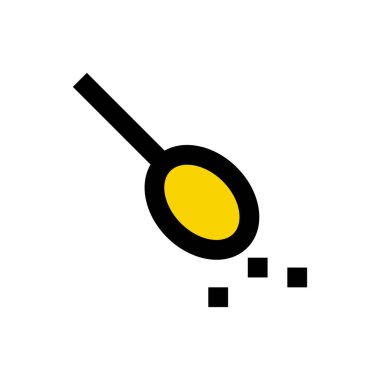 bal vektörü düz renk simgesi