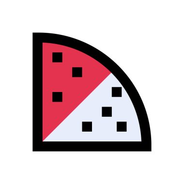 dilim vektör düz renk simgesi