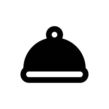 yiyecek vektörü kabartması düz simge