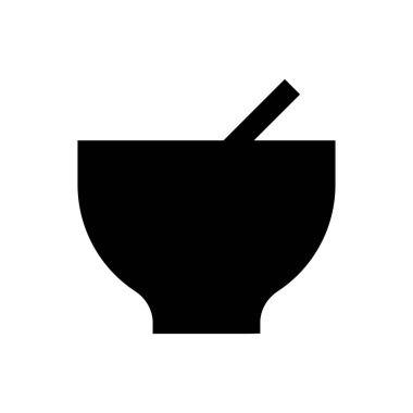 kaşık vektör düz simgesi