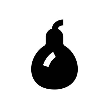 meyve vektörü düz simgesi