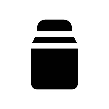 paket vektör glyph düz simgesi