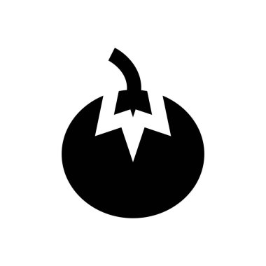 meyve vektörü düz simgesi