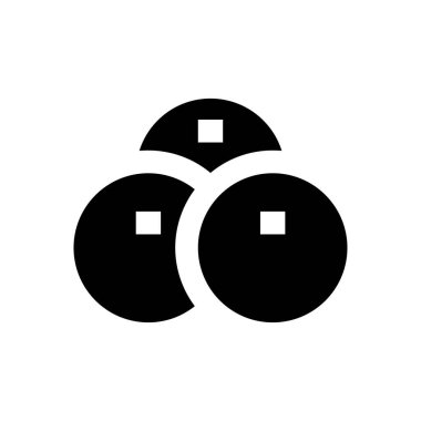 meyve vektörü düz simgesi