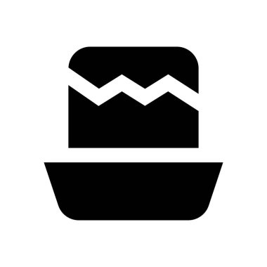 pankek vektörü düz simge