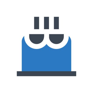 doğum günü vektörü renk simgesi