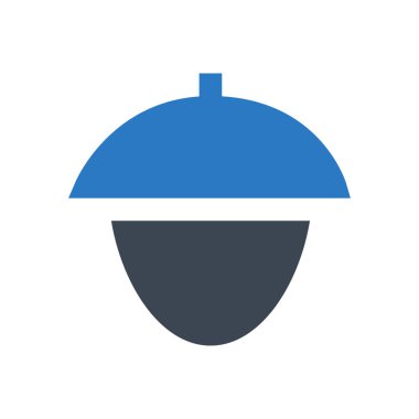 kuru meyve vektörü renk simgesi