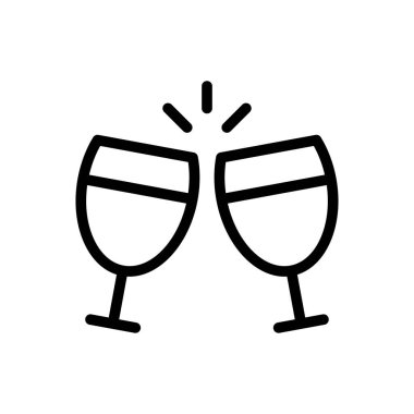 içecekler vektör ince çizgi simgesi