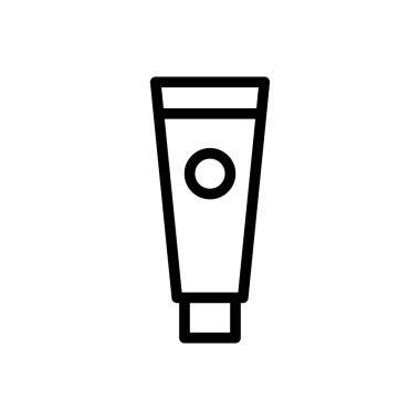 losyon vektörü ince çizgi simgesi