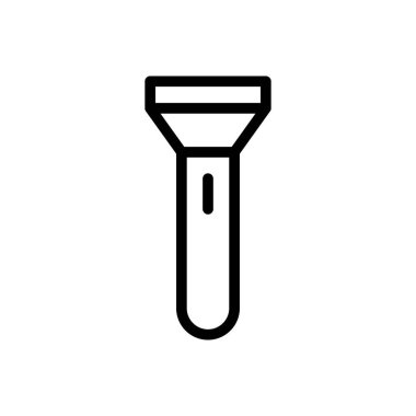 ışık vektörü ince çizgi simgesi