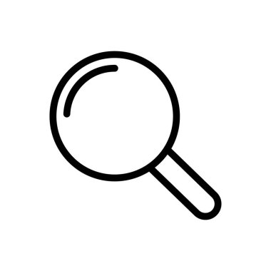 cam vektör ince çizgi simgesi