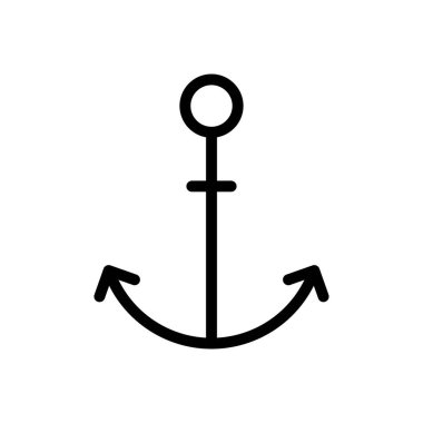 deniz vektörü ince çizgi simgesi